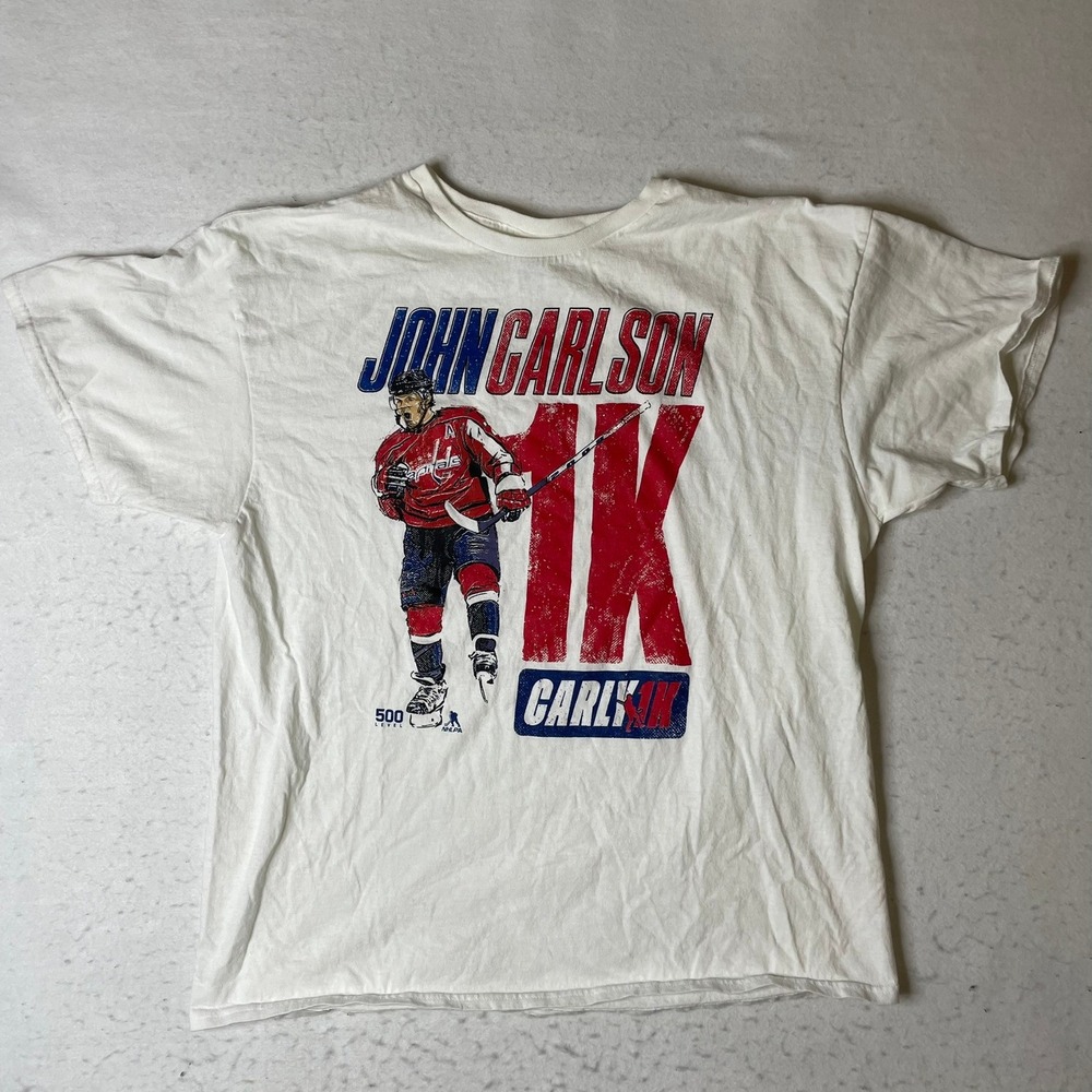 John Carlson Washington Capitals Hockey T Shirt XL Delta Pro Weight NHL
